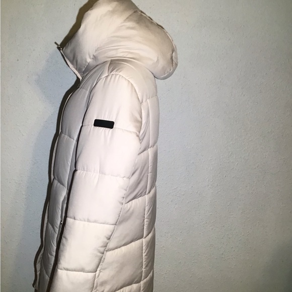 Sam Edelman ivory puffy hoodie jacket size large - Picture 4 of 11